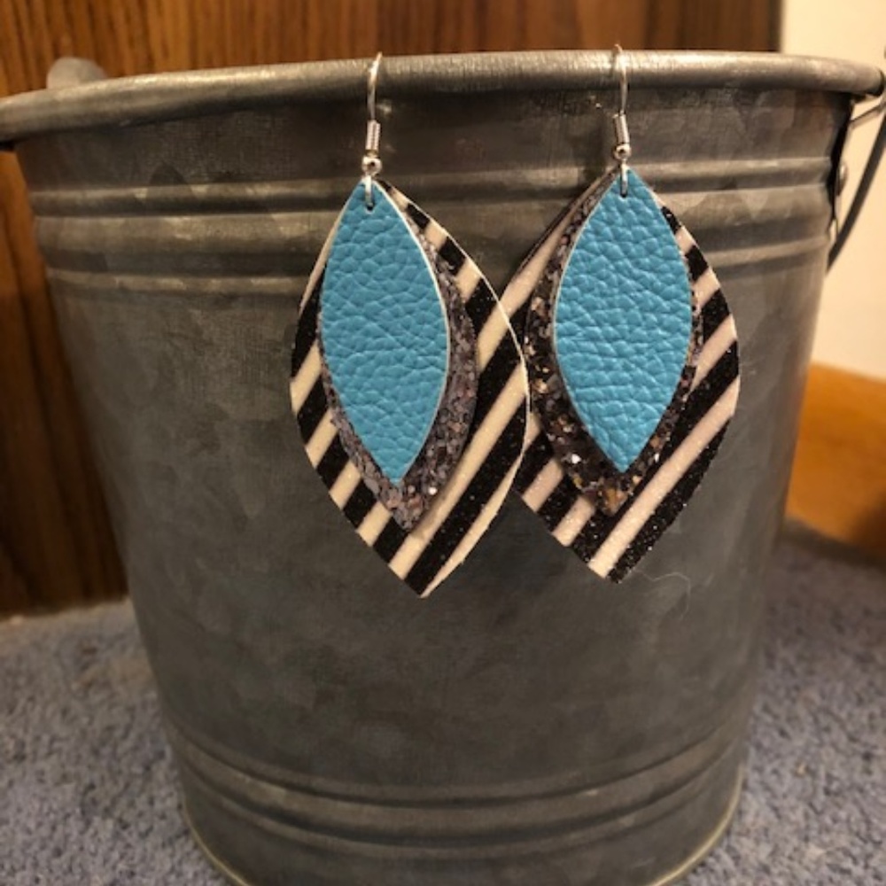 Faux Leather Earrings